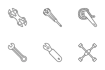 Types Of Wrench Icon Pack