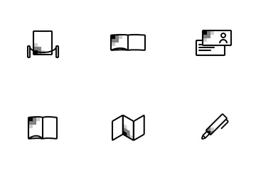 Typography And Polygraph Icon Pack