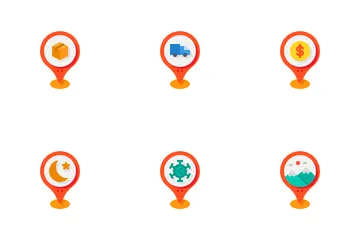 Ubicaciones Paquete de Iconos