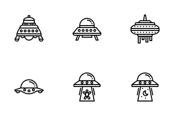 UFO And Alien Icon Pack