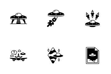 UFO와 외계인 아이콘 팩