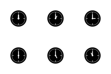 CLOCK-Glyphe Icon Pack