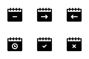 Zeit und Datum Symbolpack