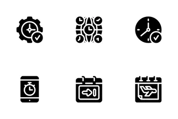 Zeit und Datum Symbolpack