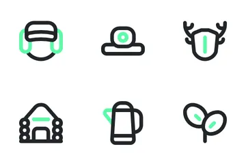 Camping And Hiking Icon Pack