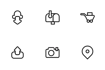 Aplicativo de interface do usuário para telefone Pacote de Ícones