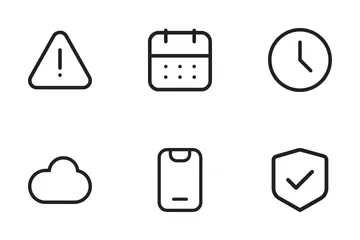 UI Basic Essential Ver. 02 Pacote de Ícones