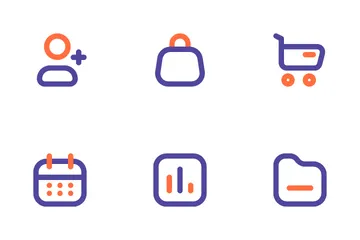 E-Commerce-Benutzeroberfläche Symbolpack