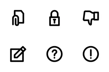 Ui Elements (simplified) Icon Pack
