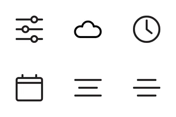 Interface de usuário essencial Pacote de Ícones