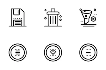 Éléments essentiels de l'interface utilisateur Pack d'Icônes