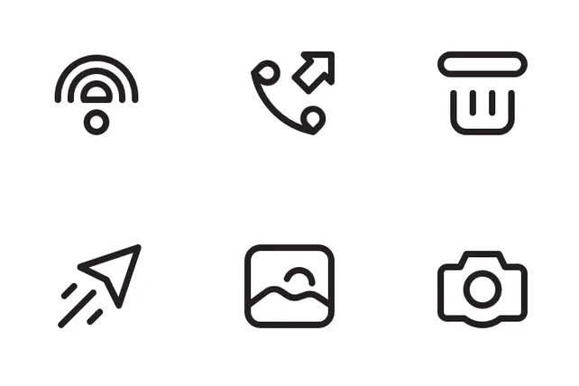 Download UI Minimalist Icon Pack Available In SVG, PNG & Icon Fonts