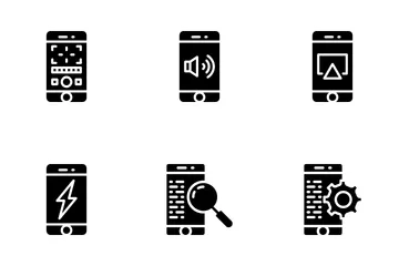 Mobile Benutzeroberfläche Symbolpack