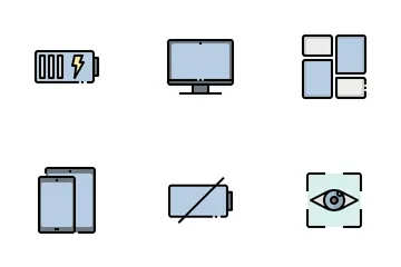 UI para dispositivos eletrônicos Icon Pack