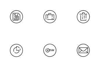 Ui Round Elements Icon Pack