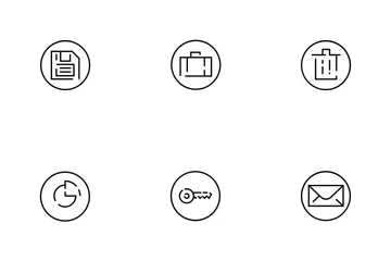 Ui Round Elements Icon Pack