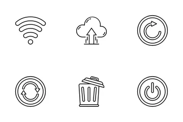 Signes et symboles de l'interface utilisateur Icon Pack