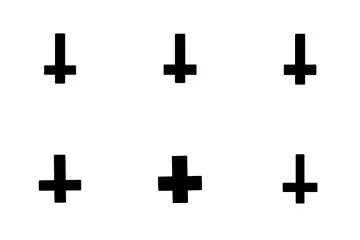 Umgedrehtes Kreuz Symbolpack