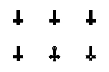 Umgedrehtes Kreuz Symbolpack