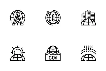 Umweltprobleme Symbolpack