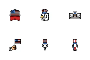 アンクルサムの愛国主義プロパガンダ アイコンパック