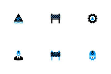 Under Maintenance And Construction Repair Icon Pack