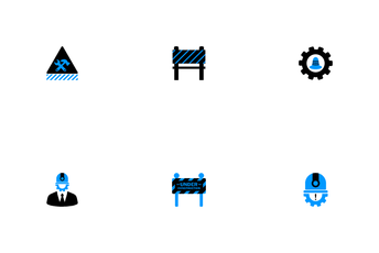 Under Maintenance And Construction Repair Icon Pack