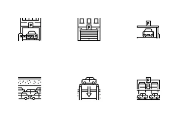 Underground Parking Icon Pack