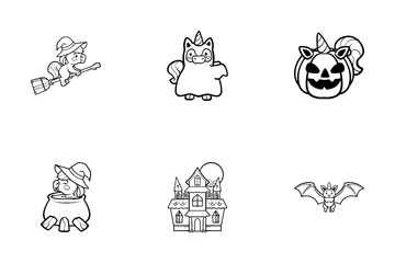 Unicorn Halloween Icon Pack