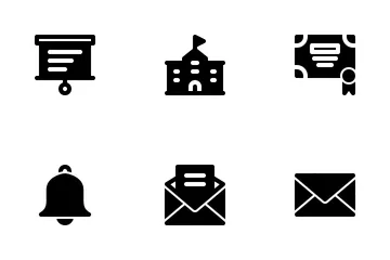 University And Education (Solid) Icon Pack