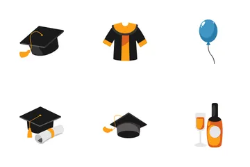 University Graduation Icon Pack