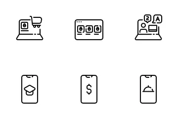 Untact Economy Icon Pack