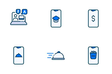 Untact Economy Icon Pack