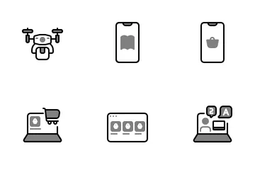 Untact Economy Icon Pack