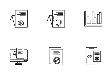 Wirtschaftsanalyse Symbolpack