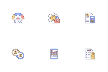 Unternehmensbudgetierung Icon Pack