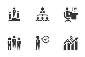 Geschäftsplanung und -management Symbolpack