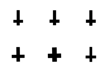 Upside Down Cross Icon Pack