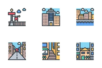 Urban And City Element Icon Pack
