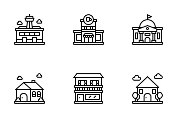 Urban Building Icon Pack