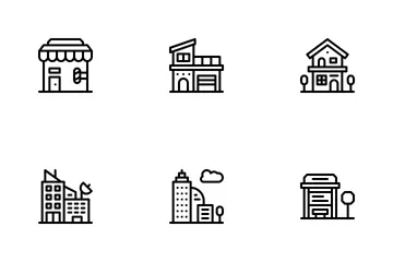 Urban Building Icon Pack