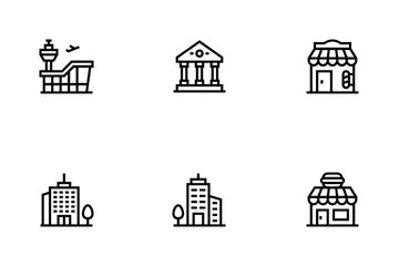 Urban Building Icon Pack