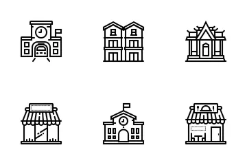 Urban Building Icon Pack