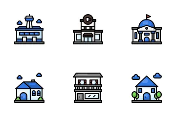 Urban Building Icon Pack