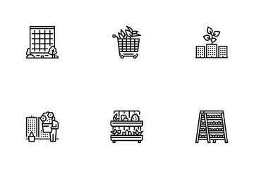 Urban Gardening Eco Icon Pack