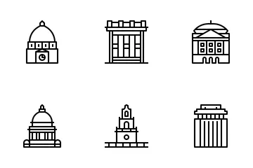 US Capitals Icon Pack