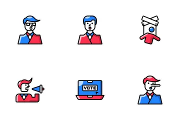 US Election Duticon Icon Pack