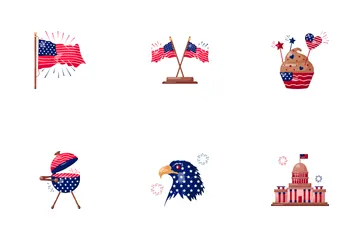 US Independence Day Icon Pack