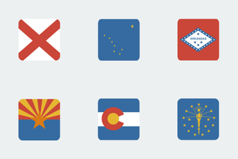 US State Flags Icon Pack