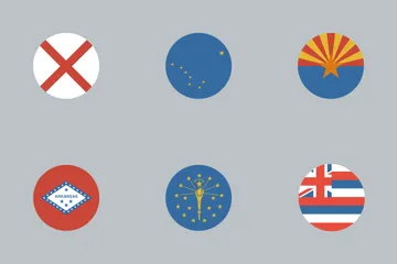 US State Flags Icon Pack